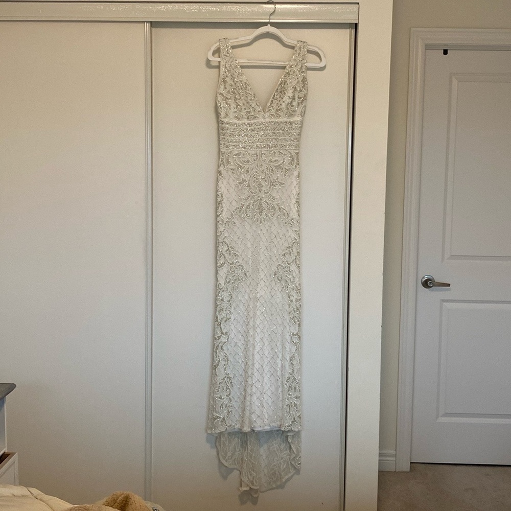 Full beaded Ivory Bridal Dress